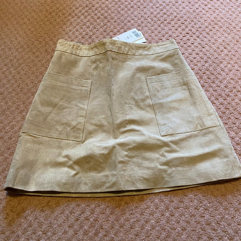 Mango Suede Mini Skirt